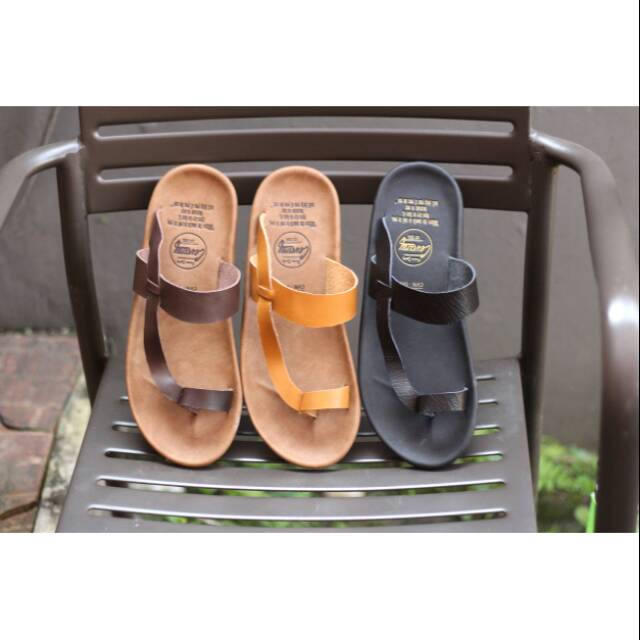 (COD) 05 SANDAL FULL ASLI CEVANY 05 IMPLUSE HITAM COKLAT TAN KULIT ORIGINAL CH LEATHER