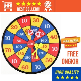 SPEEDS DART GAME PANAH DART PAPAN DART PANAHAN DINDING BOARD BUSUR LEMPARAN BESAR PAPAN DART PERMAINAN LEMPAR BOLA DENGAN PEREKAT VELCRO MAINAN SERU GAMES GAME PANAHAN AMAN LATIHAN