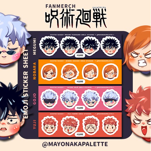 

Jujutsu Kaisen Emoji Sticker