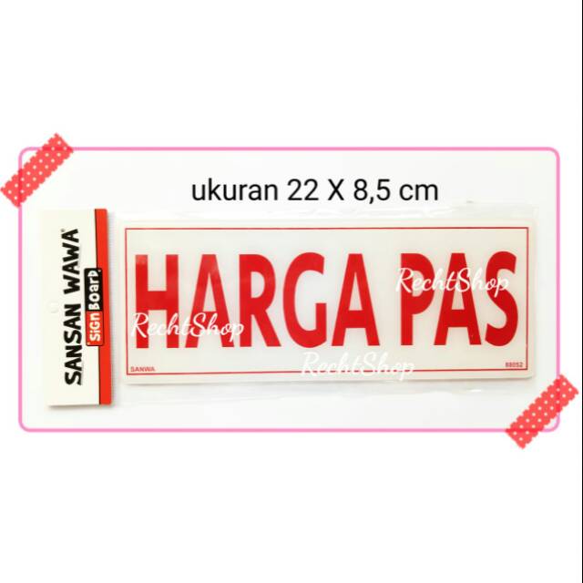 

Sign board sign label acrylic akrilik harga pas