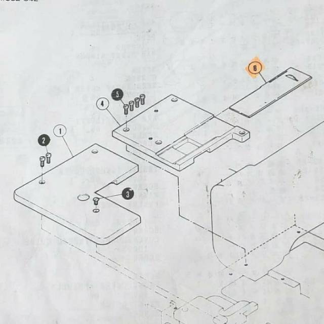 250071-91 Plat Tarik - Slide Plate Mesin Jahit Kam,Kamkut/Overdeck W500