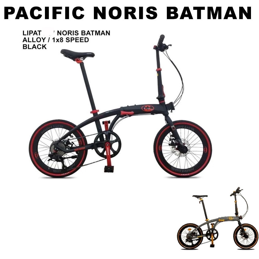 Sepeda Lipat 16 Inch Pacific Noris Batman
