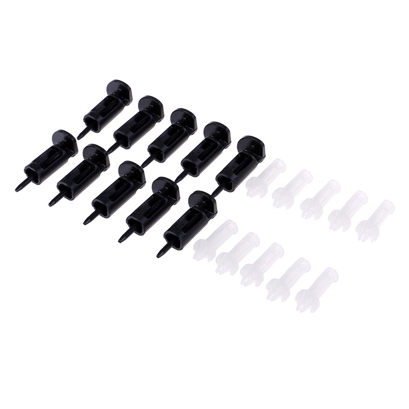 {LUCKID}10Pcs 775 CPU heatsink mount pin plastic push screw cooling fan mounting clip