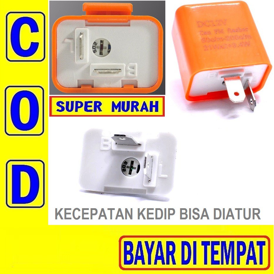 Flasher Orange Flaser Pengatur Kedip Lampu Motor Sen Sein Sign Led Relay Bisa Di Stel Setel-8