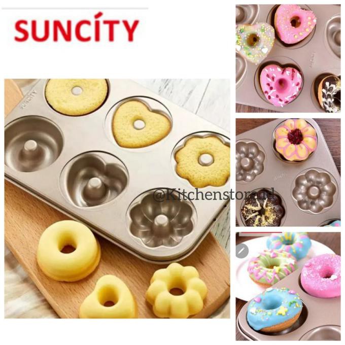 Suncity SCYC80163 Donut Mould / Loyang Cetakan Donut Bolu Kue Puding