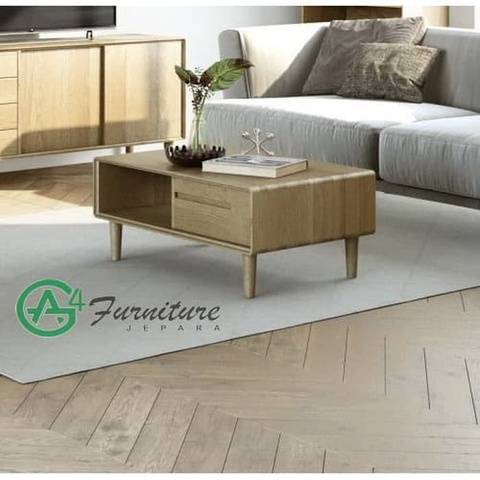 Meja Coffee Table Scandic Kayu Jati