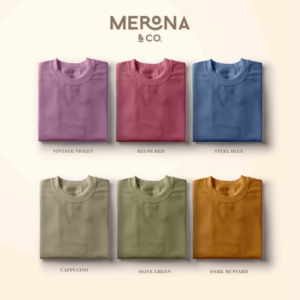 Basic Tee Kid Kaos T-shirt Polos Anak Perempuan Laki-laki 1 2 3 4 5 Tahun Earth Tone