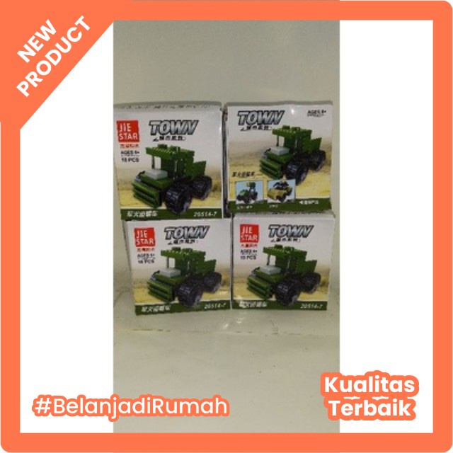 Terlaris Brick mainan Tank Type militer