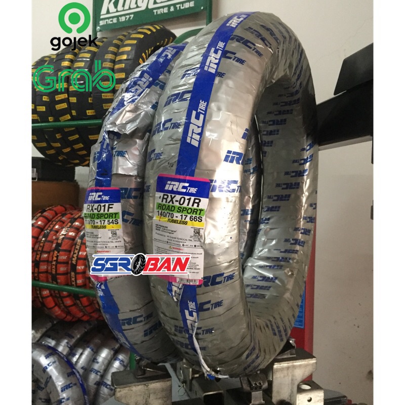 PAKET BAN IRC RX-01 110/70-17 140/70-17 TUBELESS BAN IRC RX01 PROMO