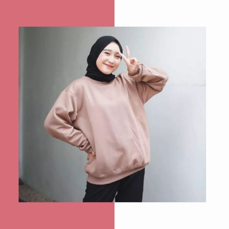 BASIC SWEATER POLOS - SWEATER OBLONG WANITA