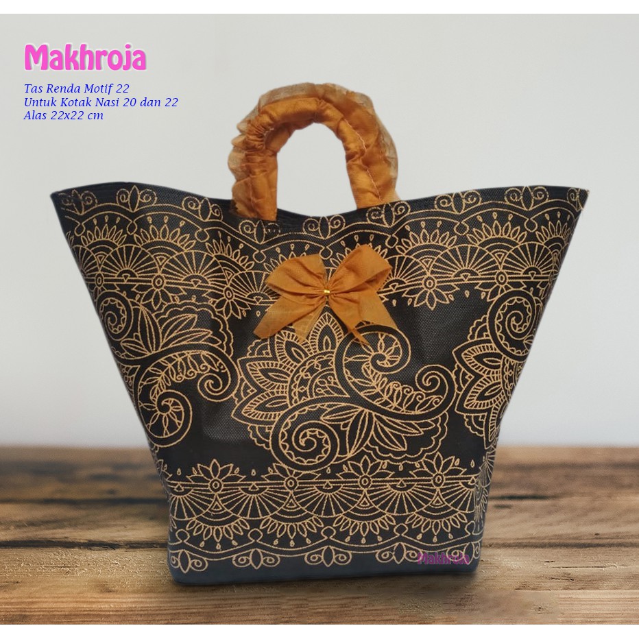 

Tas Hajatan Goodie Bag Kibir 22 Balian Handle Mocca
