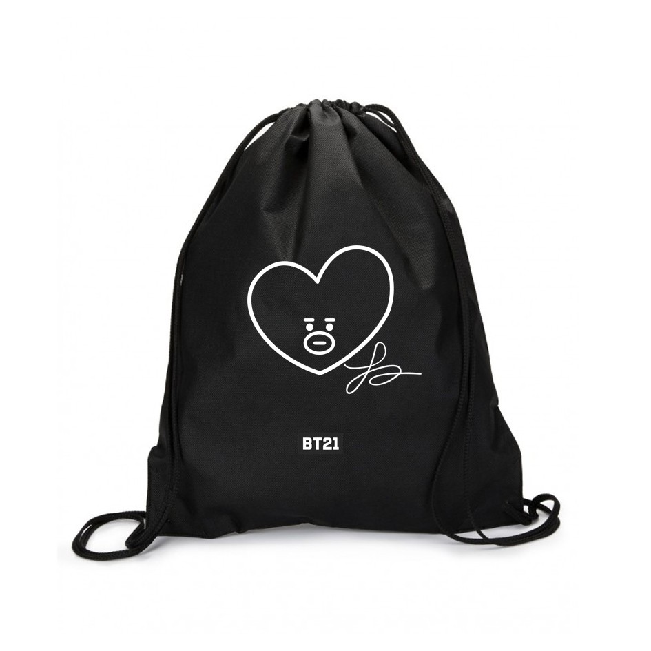  TAS  SERUT  BT21 BLACK Shopee Indonesia