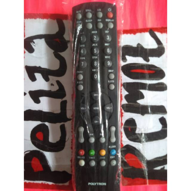 Remot tv tabung polytron okay slim original terlengkap
