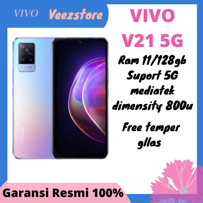 VIVO V21 5G RAM 11GB espansi (8+3) RESMI 100%