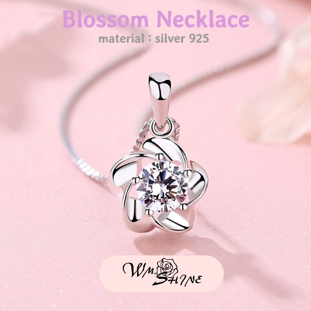 Wm.Shine Blossom Set 031 Perhiasan Set Bahan Perak S925