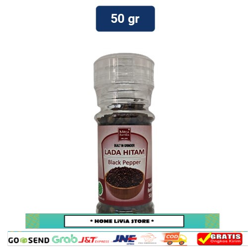 

Mitra Samba Lada Hitam Butir Grinder 50 Gr