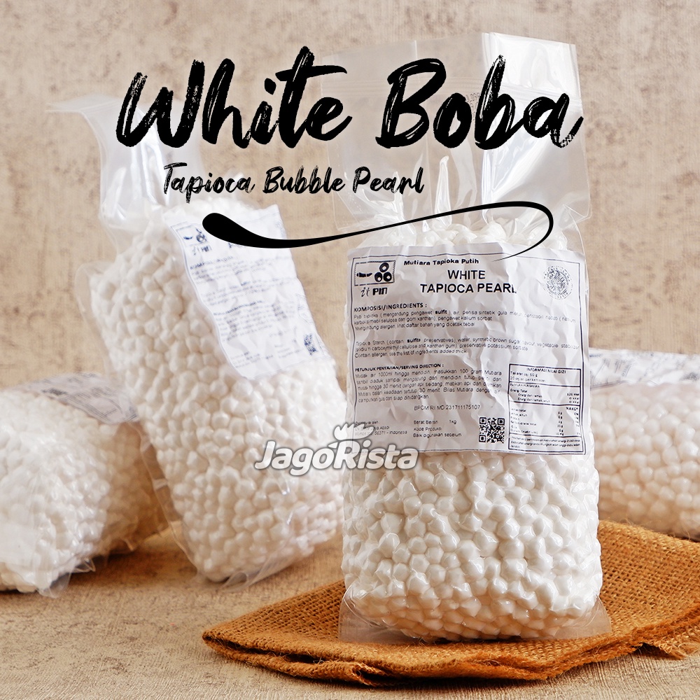 

Bubble Tapioca Pearl Warna Putih jr