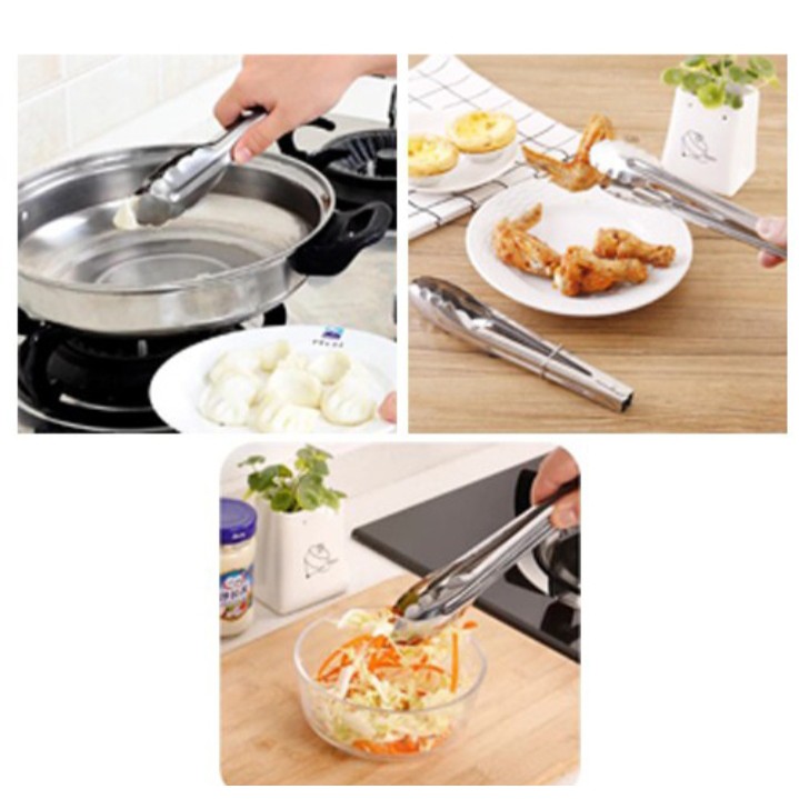 Capitan Masak Makanan Gorengan BBQ Stainless panjang 22 cm