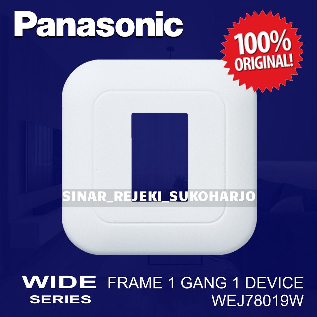 Panasonic Frame Kosong Untuk Saklar Engkel 1 Gang 1 Device