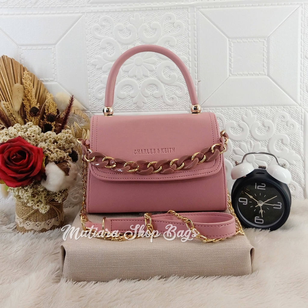 NEW TAS SELEMPANG JINJING HANDBAG FREE TALI RANTAI AKRILICK