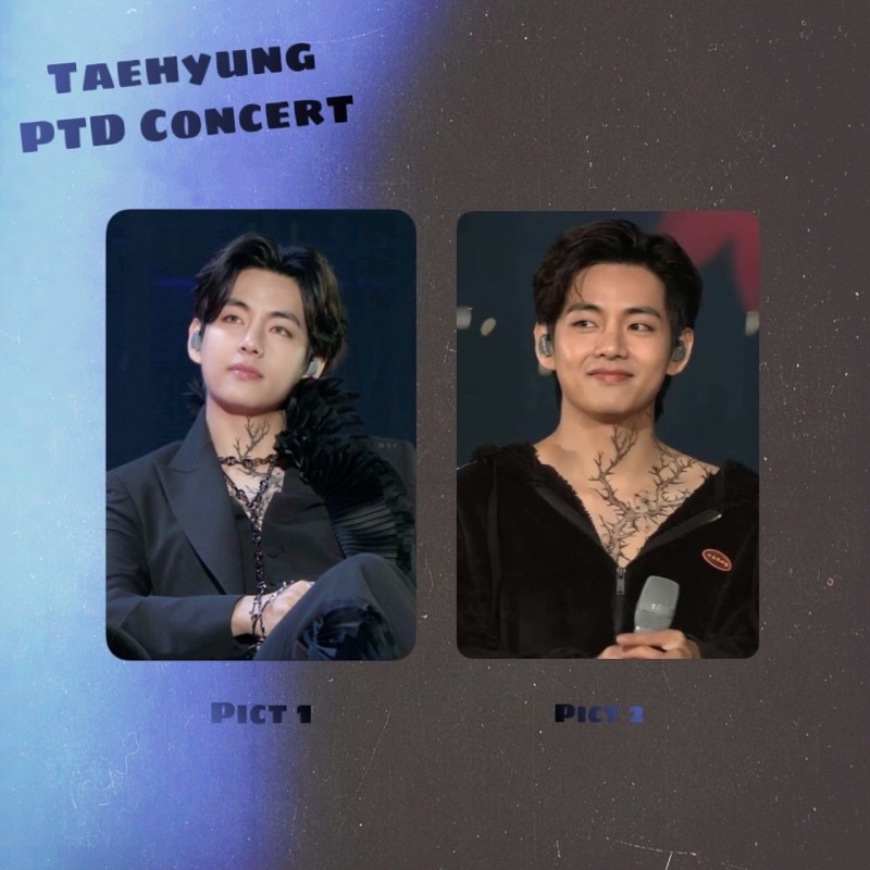 photocard pc lenticular Taehyung BTS PTD Concert