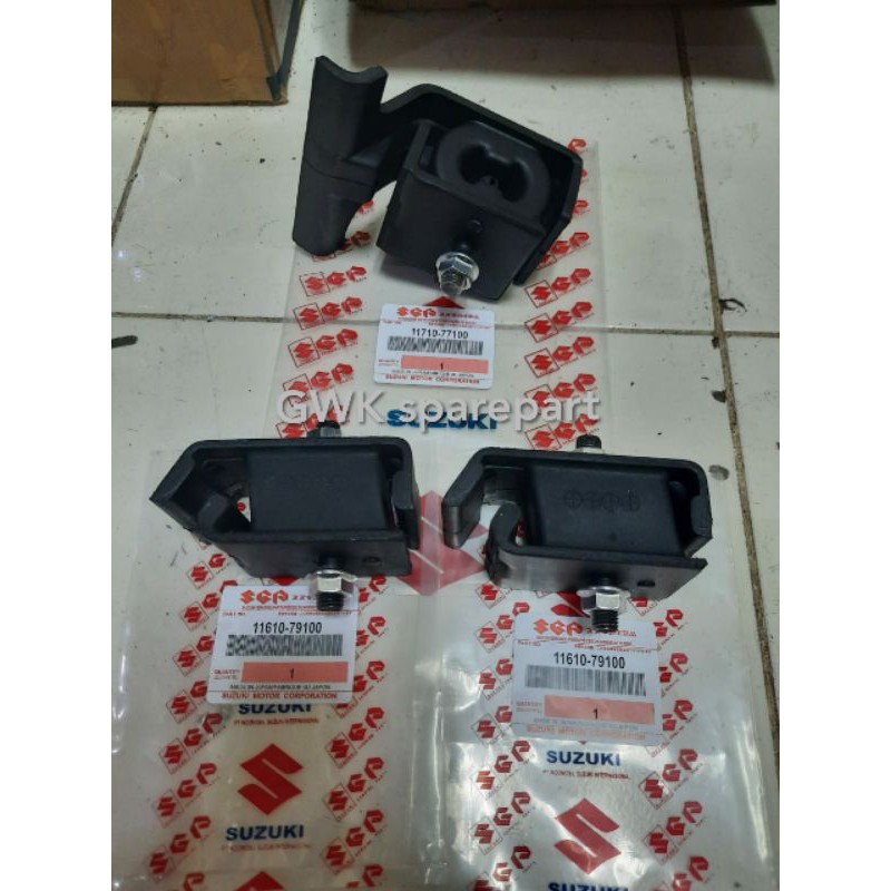 Paket 1set (3pc) trans mounting + engine mounting Suzuki Carry Extra carry 1.0cc Ori