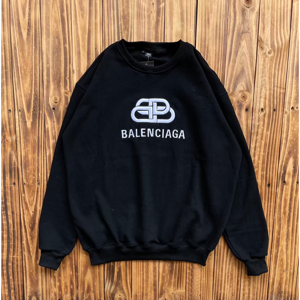 Sweater Crewneck Balenciaga Jumbo Pria Wanita Sweatshirt ORIGINAL