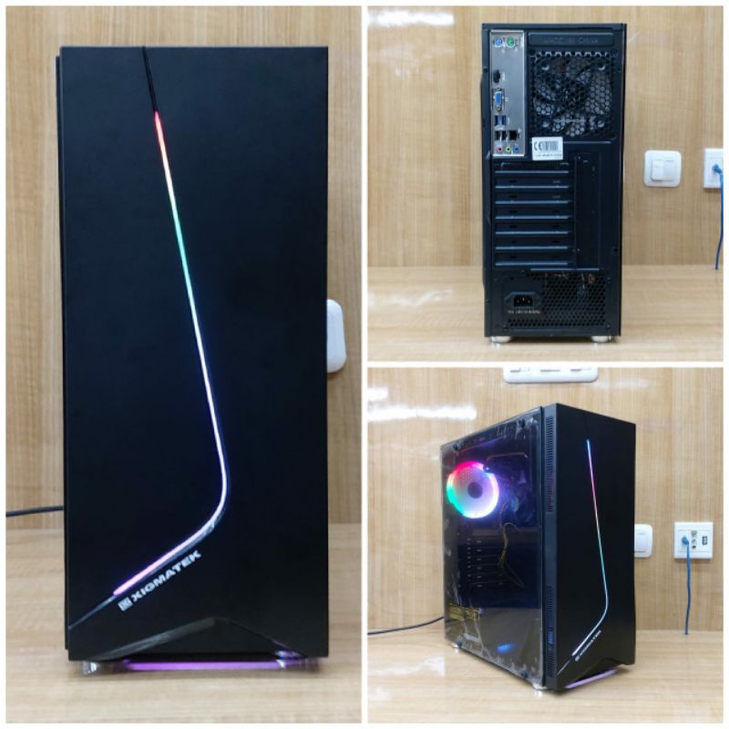 Pc Rakitan Mobo Ecs Lga 1150 H81H3-1 Core i3 Ram 4 GB HDD 500 GB SSD 120 GB New