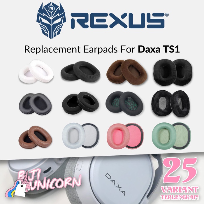 Earcup Earpad Ear Cushion Rexus Headset Gaming Wireless Daxa TS1 Busa Bantalan Foam