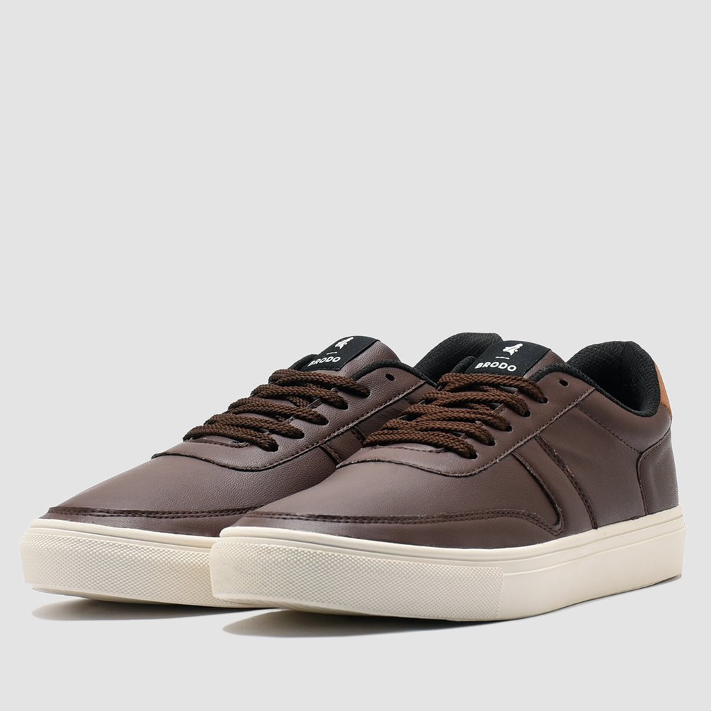 Sepatu Brodo Base Court [Mocha/Black White/Dark Choco]-5