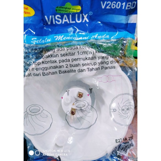 fitting plafon visalux