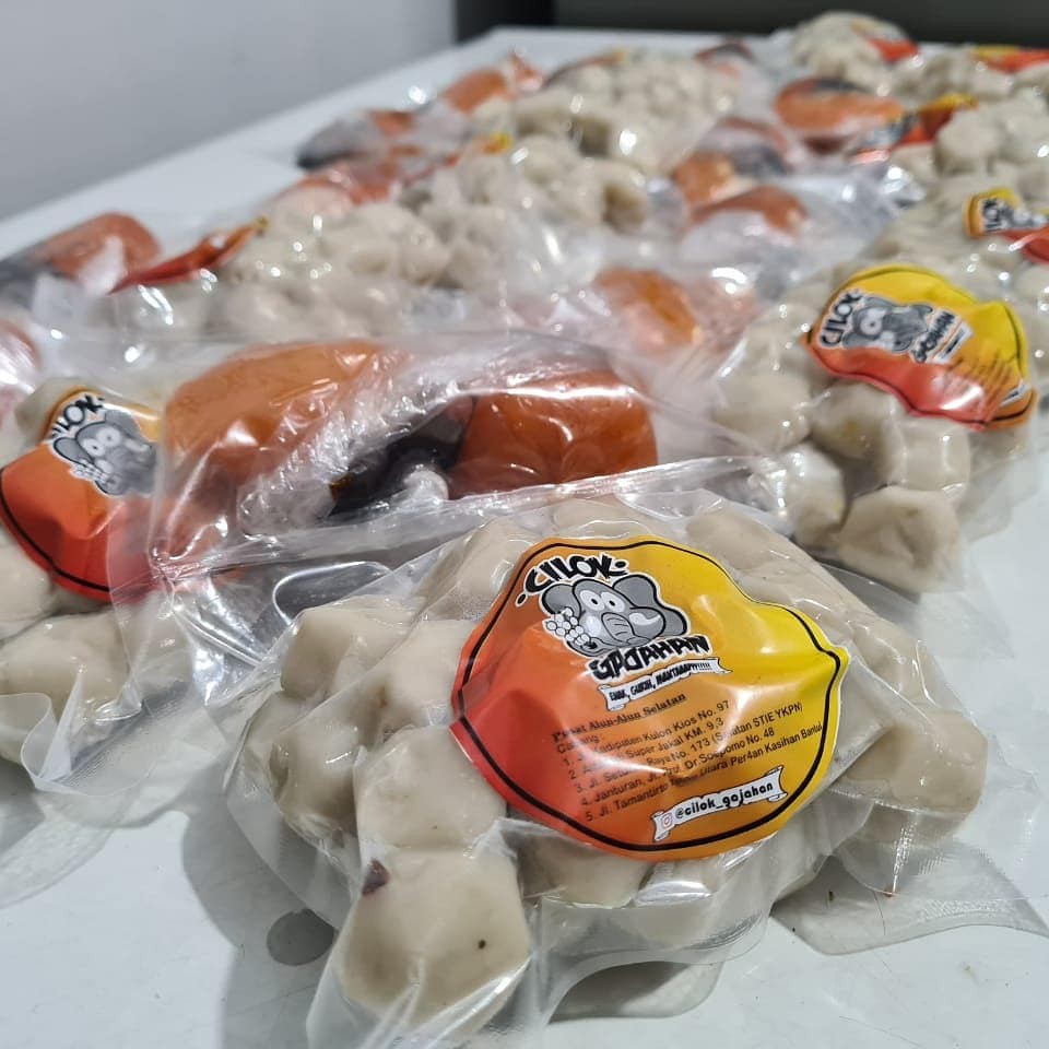 

Cilok Gajahan isi 40 pcs kemasan vakum / Frozen Lengkap dgn saus sambal