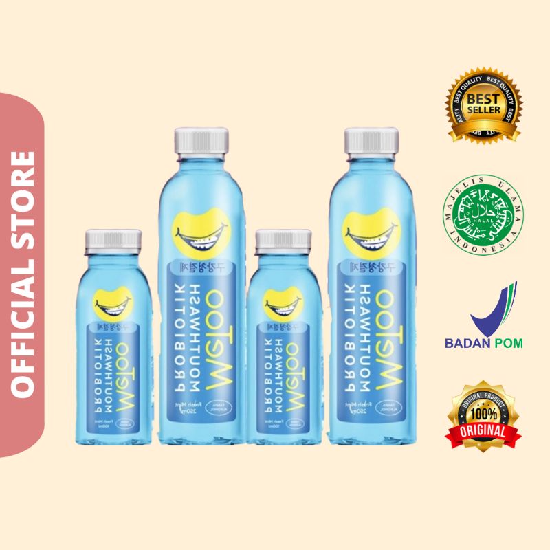 MeToo Obat Kumur Probiotik Fresh Mint Mouthwash MeeToo 100 ml/250 ml BPOM