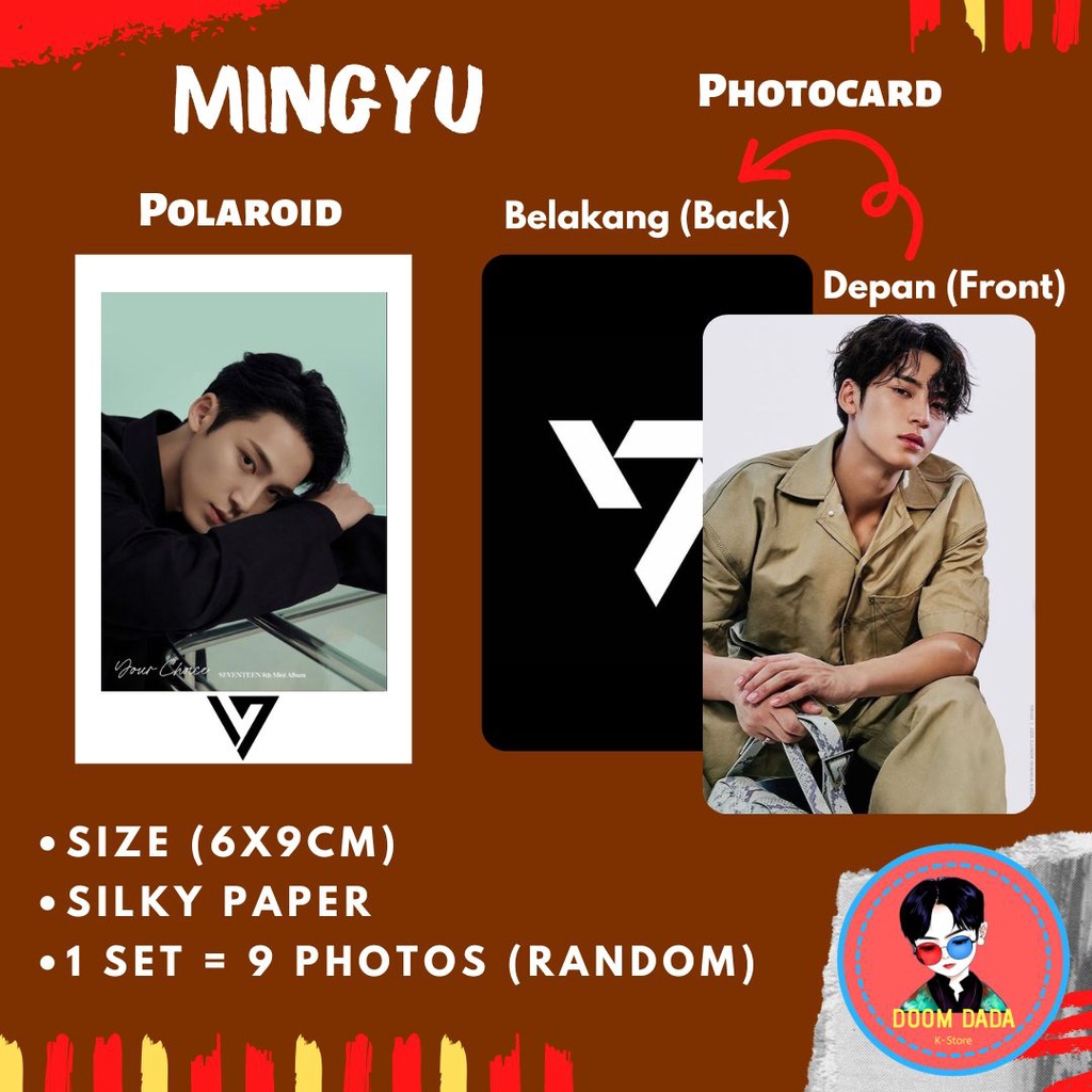 Polaroid SEVENTEEN S.Coups, Wonwoo, Mingyu, Vernon, Woozi, Jeonghan, Joshua, DK, Seungkwan, Hoshi, J