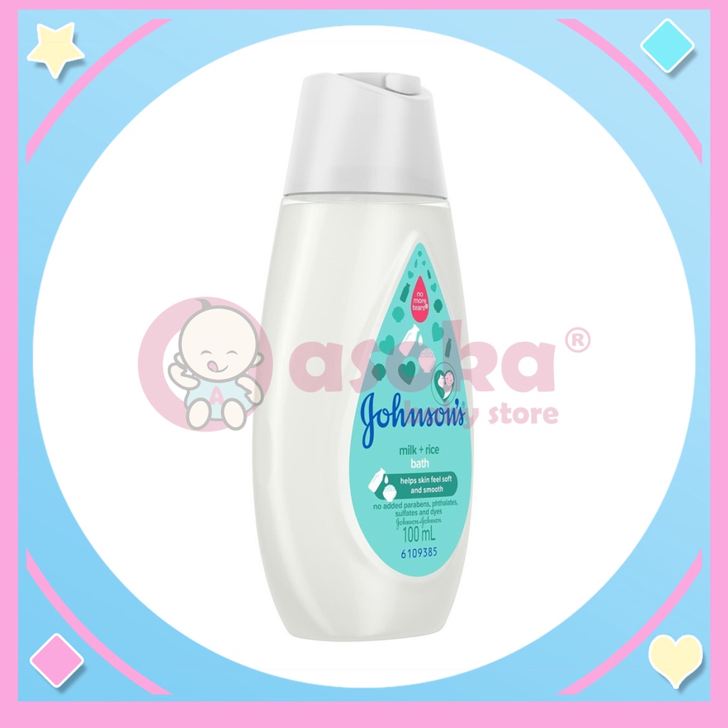 Johnsons Baby Bath Milk &amp; Rice Botol 100ml ASOKA