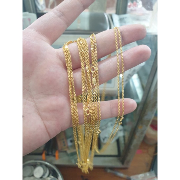 kalung anak balita tipis emas asli 700 70% 16K 1 gram 1gr 34 cm 34cm murah
