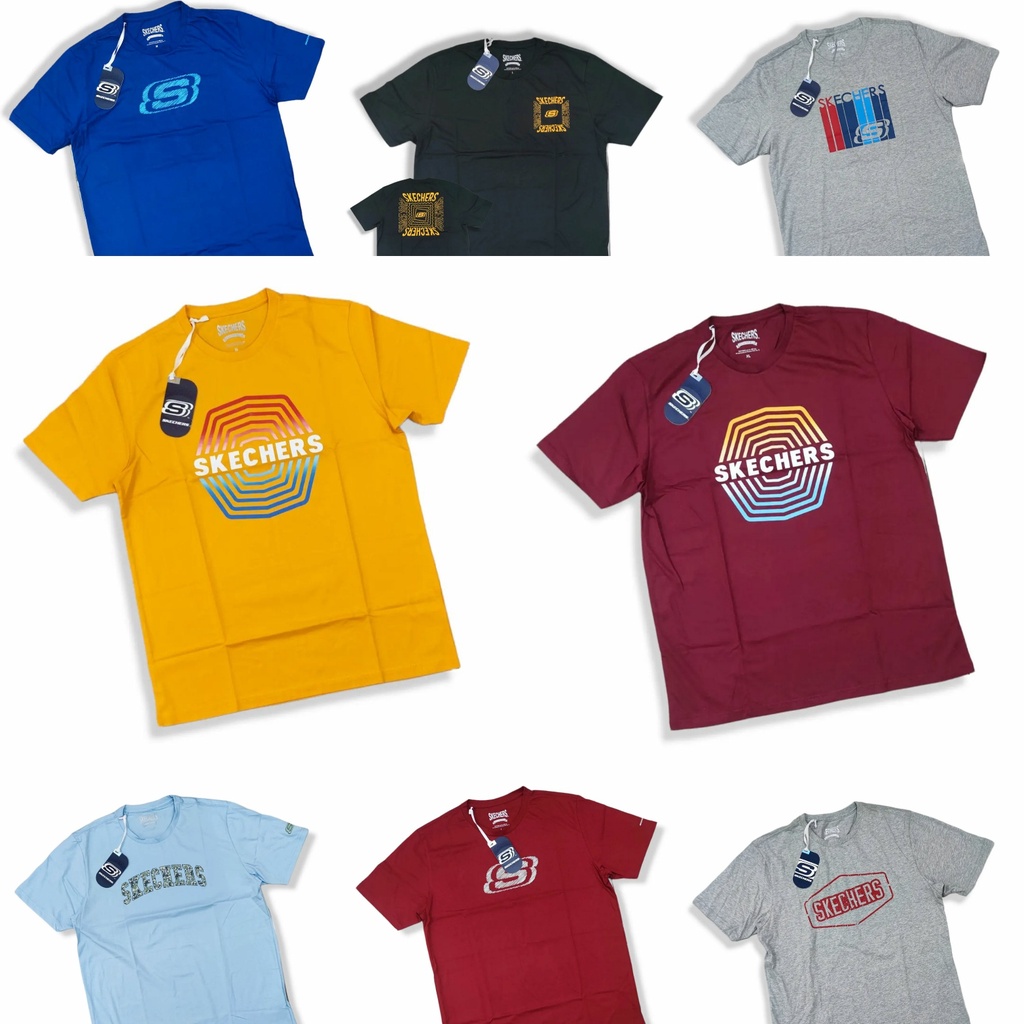 Kaos Skechers Men Basic Tee Original