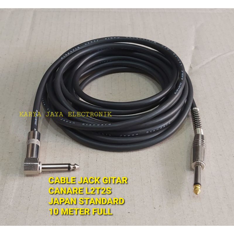 Kabel Jack Gitar Akai L TO I 10 Meter Canare Cable L2T2S japan standard