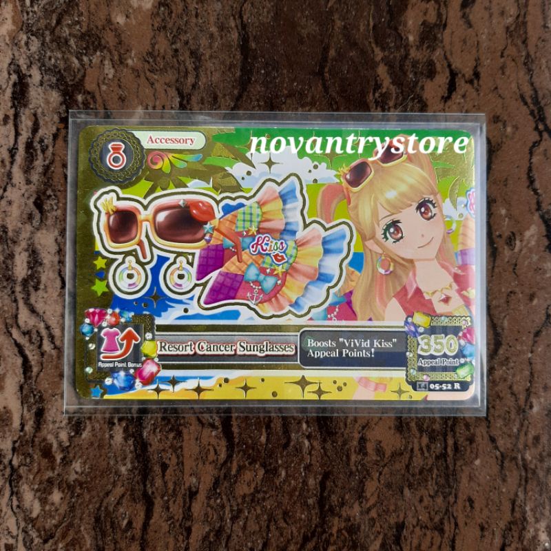 KARTU AIKATSU AKSESORIS MIKURU RESORT CANCER SUNGLASSES | AIKATSU CARD PREMIUM ZODIAK ORIGINAL OFFIC