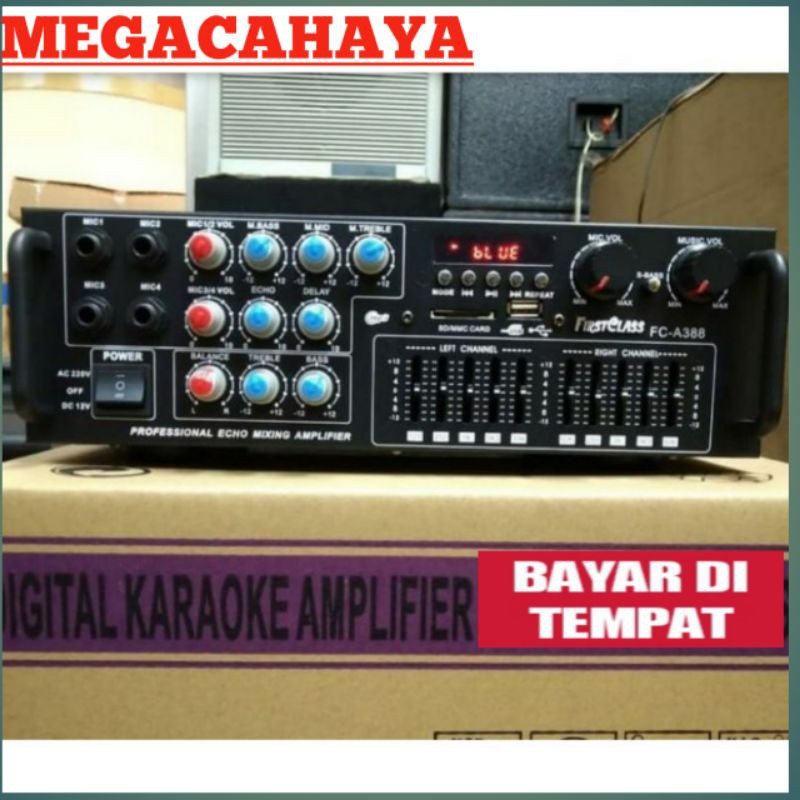 Jual Ampli karaoke bluetooth firstclass fc AMPLI KARAOKE USB SD