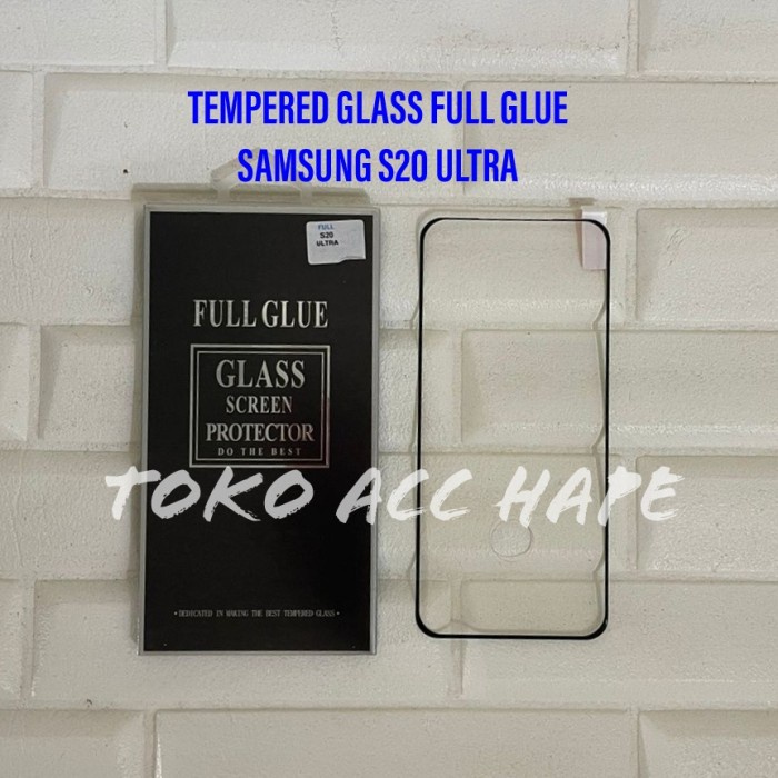 TEMPERED GLASS SAMSUNG S20 ULTRA FULL GLUE 5D/10D PREMIUM CURVE