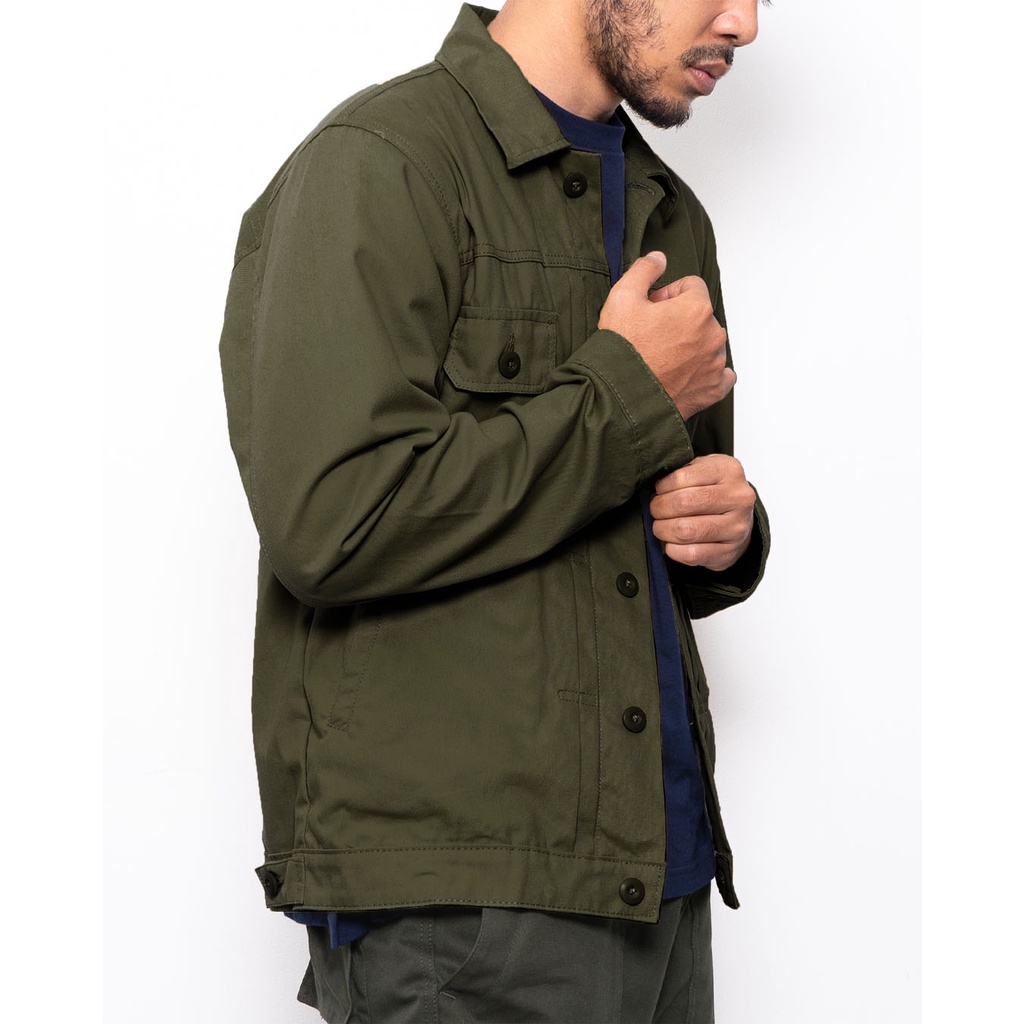 Sonnig Canvas Jacket - Olive Green