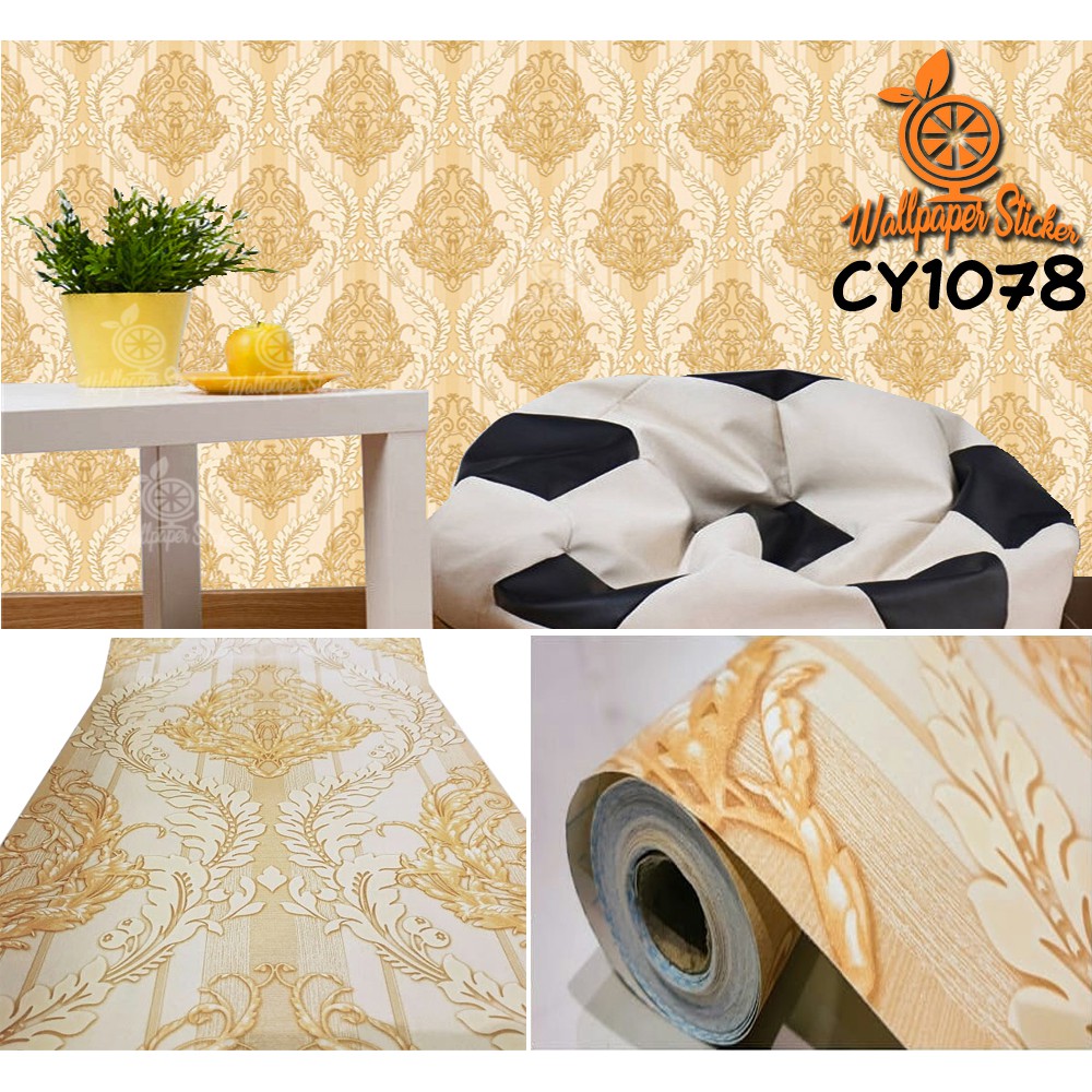 Wallpaper Dinding Wallpaper Stiker kamar tidur Wallpaper Dekorasi Dinding 45cm x 9m