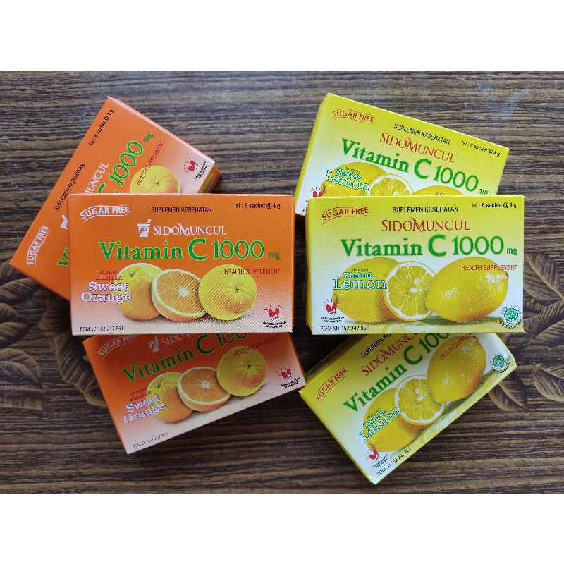 Sido muncul vitamin C 1000mg (1box 6's)