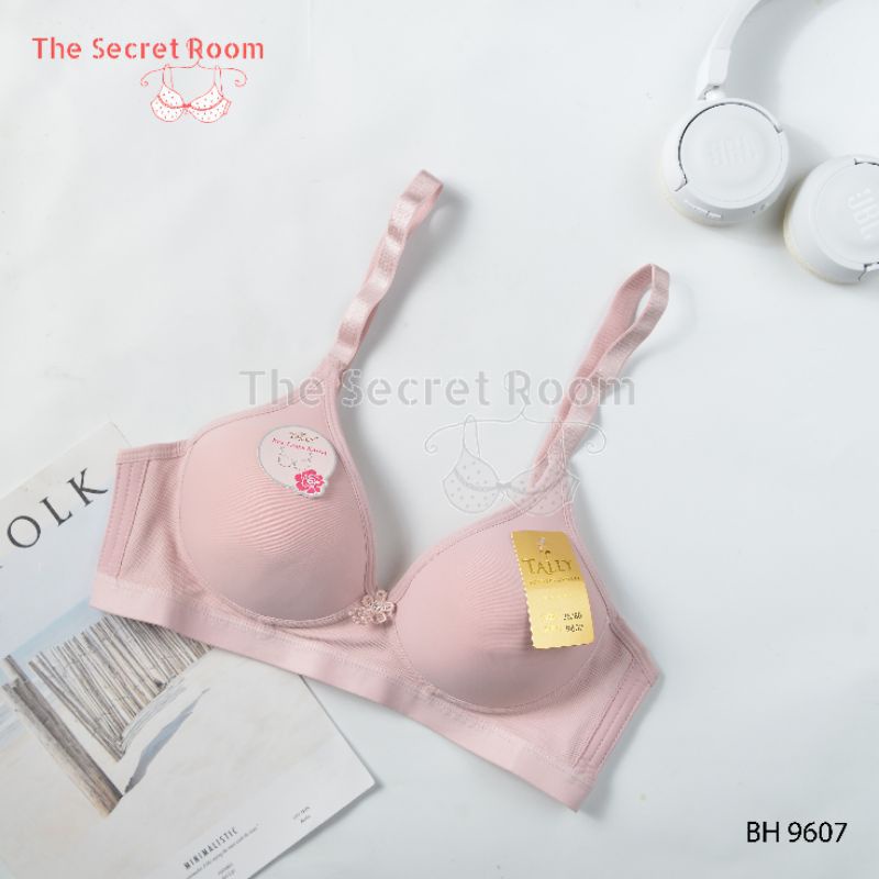 TALLY BRA BH 9607 | CUP B BESAR | BUSA TIPIS | TANPA KAWAT | SIZE 36-42