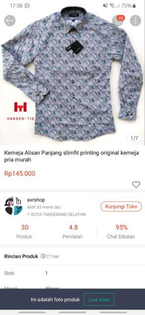 Kemeja Batik Panjang Alisan Slimfit 00101