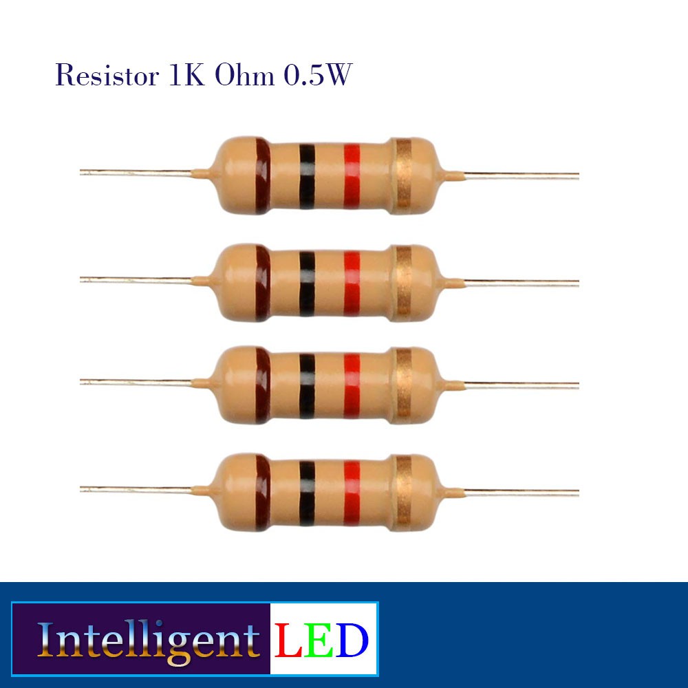 Resistor 1K ohm 0.5 W  1/2 W  5 pcs