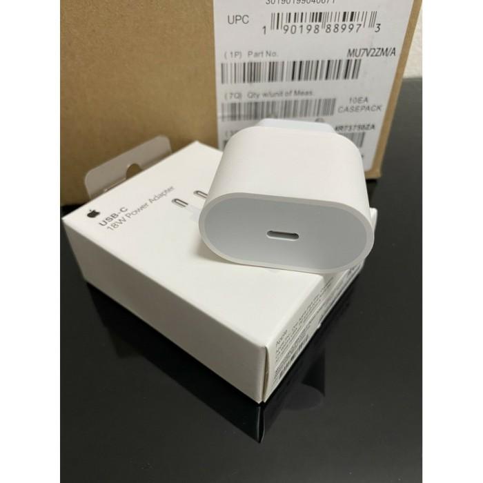 ADAPTOR / KEPALA CHARGER APPLE IPHONE 11 PRO MAX TYPE C ORIGINAL 18W