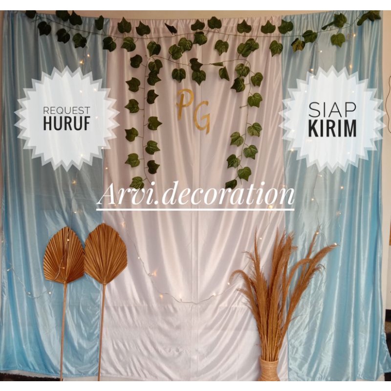 Backdrop lamaran paket dekorasi lamaran / tunangan / akad