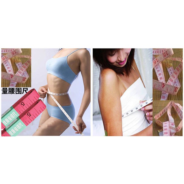 Meteran Gulung Mini Meteran Baju Jahit Pinggang Alat Ukur Baju Praktis Serbaguna / Meteran Kain / Meteran Baju 150 CM/60 Inch Isi 50 Pc
